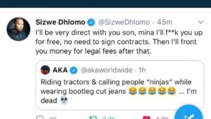 REVEALED : Sizwe Dhlomo And AKA Are Fighting Over Bootleg ...